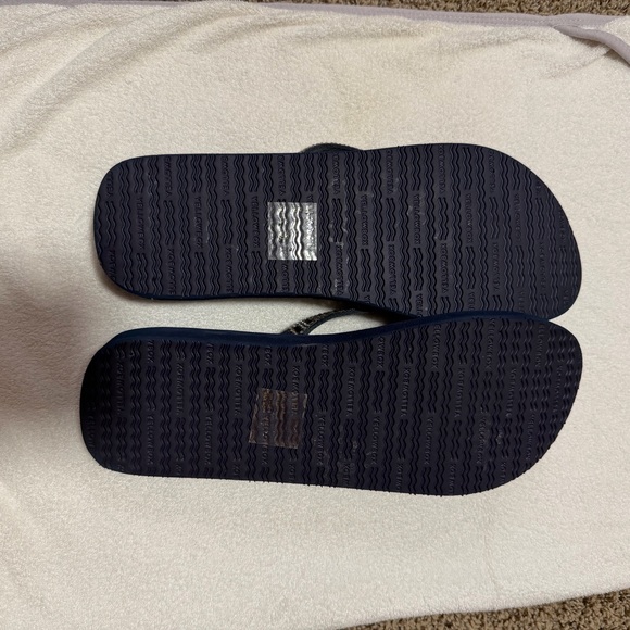 Yellow Box Navy Sandals with Rhinestone Accents - Picture 2 of 3